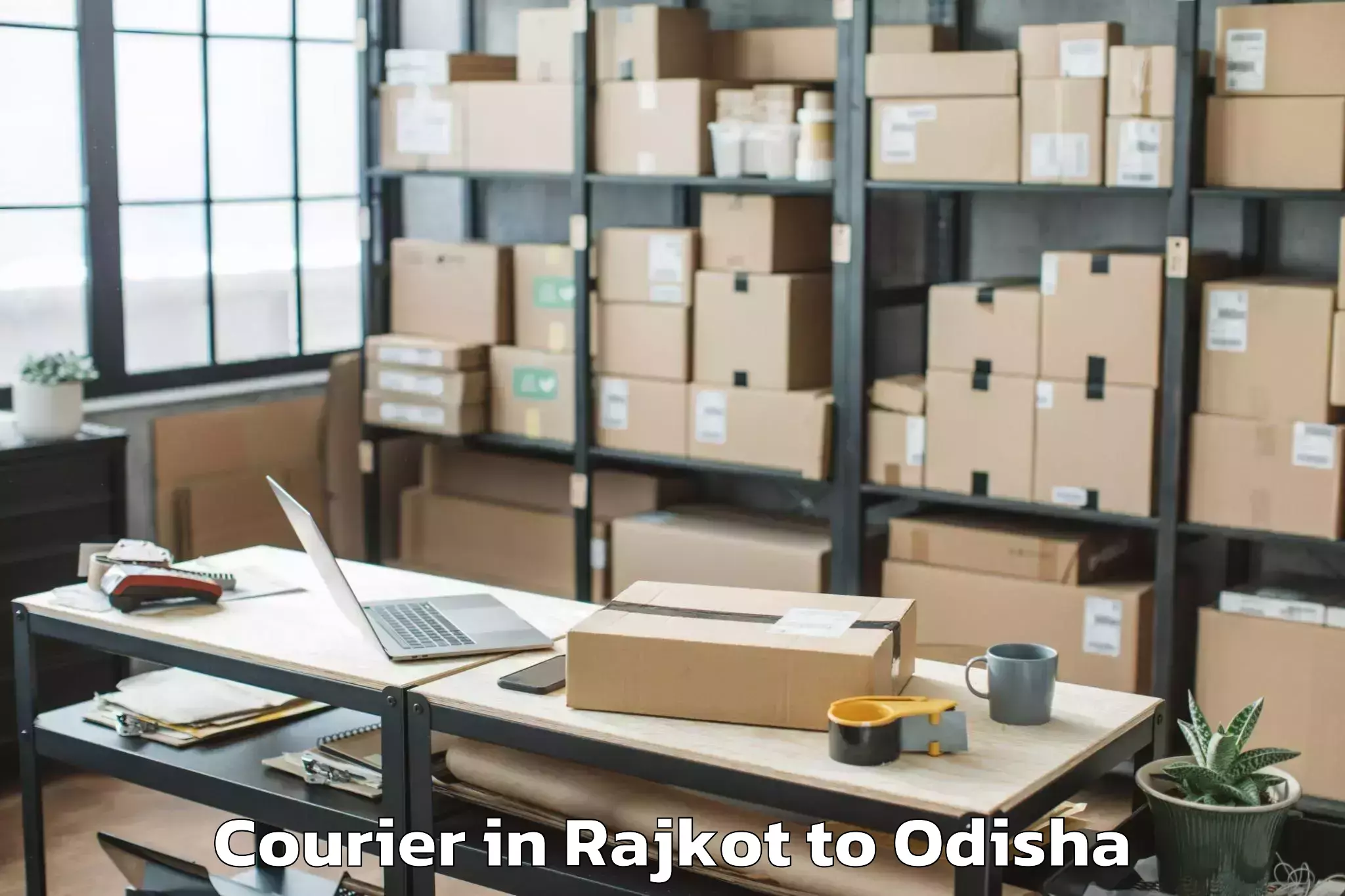 Rajkot to Brahmanigaon Courier